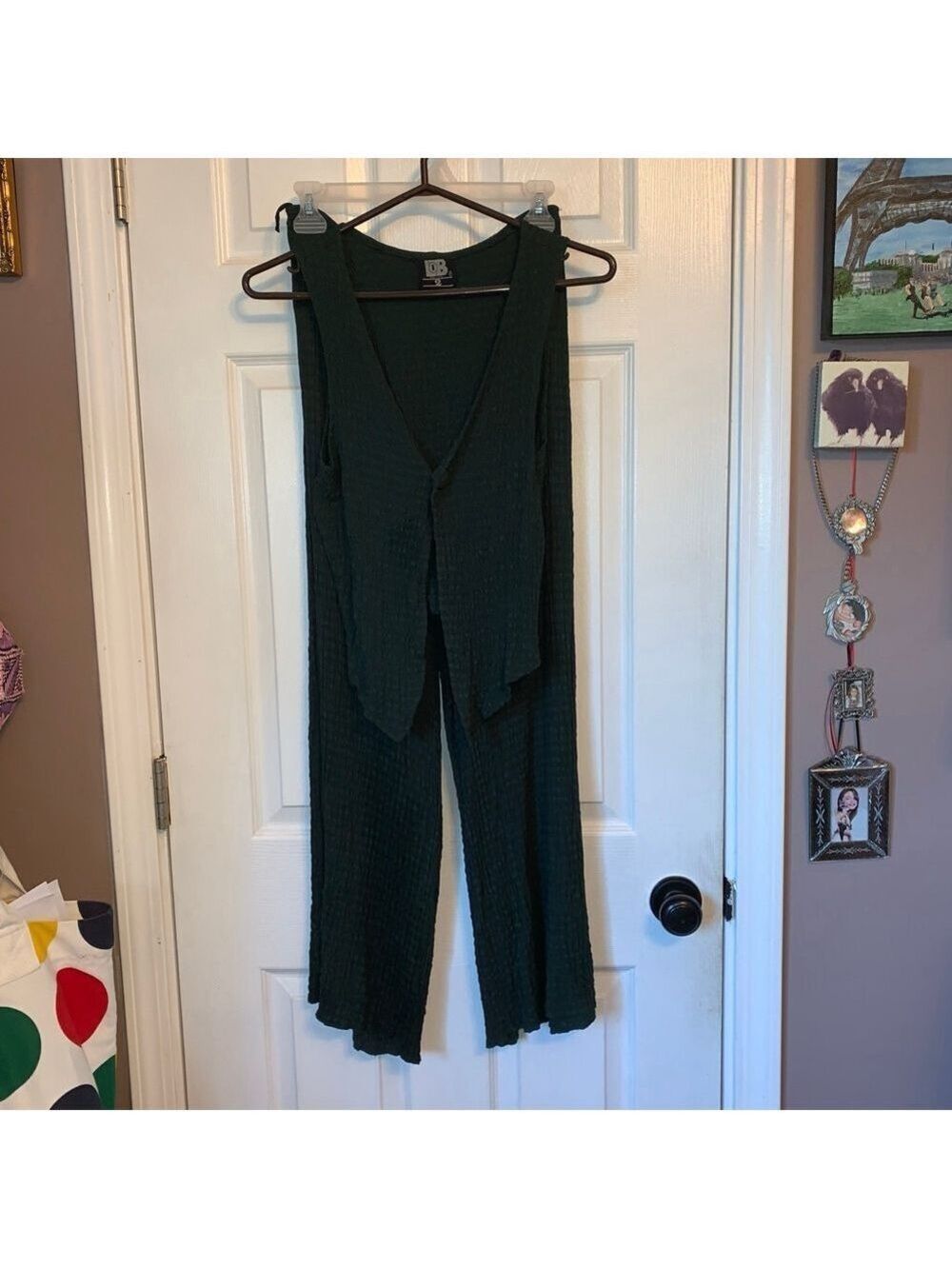 Women's LOB Green Vest and Pants Set Size M